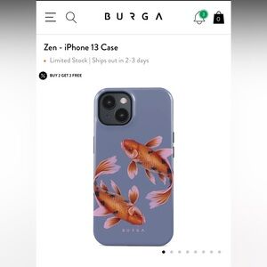 🆕 BURGA IPHONE13 CASE 💙